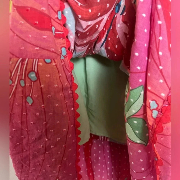 FARM Rio Gorgeous Floral embroidered detail button midi dress - Picture 7 of 11